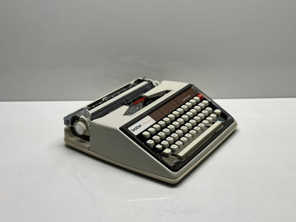 Brother White Typewriter - Warranty Included, Complete Documentation, Portable Case, Convertible to QWERTY