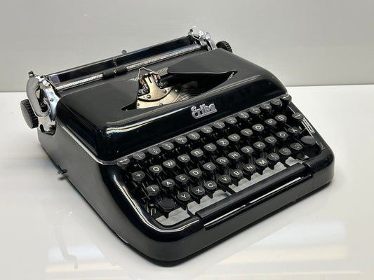 Erika Typewriter - Black, Vintage Charm from 1955 Onward, Best Gift, Premium Quality, Antique Typewriter, Old World Elegance,Europe Type
