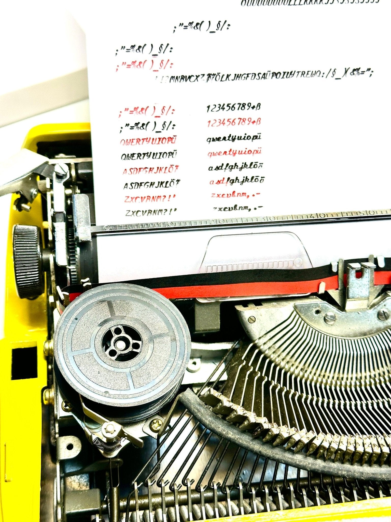 Handwritten Typewriter,Handwritten Elegance Privleg Yellow Typewriter - Premium Gift, Best Antique Gift, Christmas Present