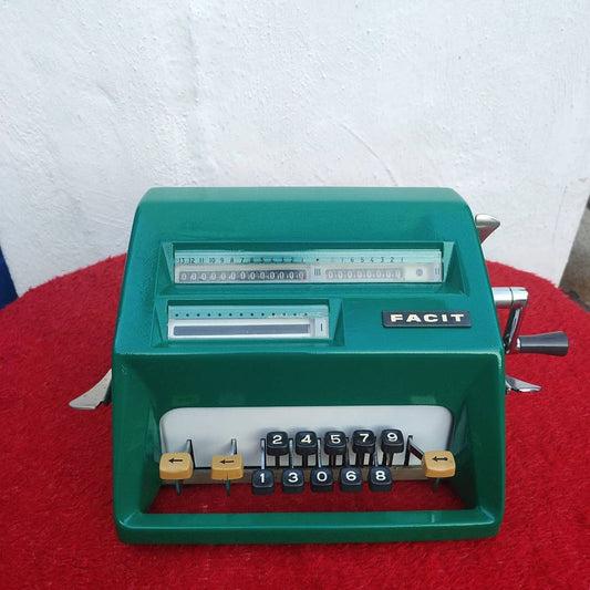 Vintage Facit Calculator - Antique Mechanical Desk Tool - 1960s Office Decor - Retro Workspace - Timeless Arithmetic Gadget - Collectible