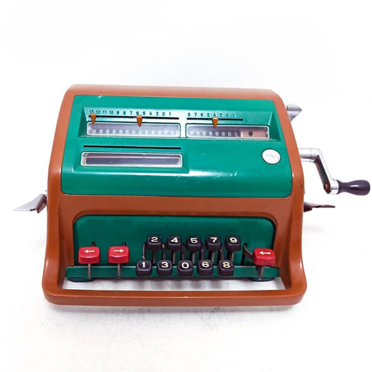 Antique Facit Calculator - Timeless Mechanical Desk Tool - Vintage Office Nostalgia - Retro Workspace Accessory