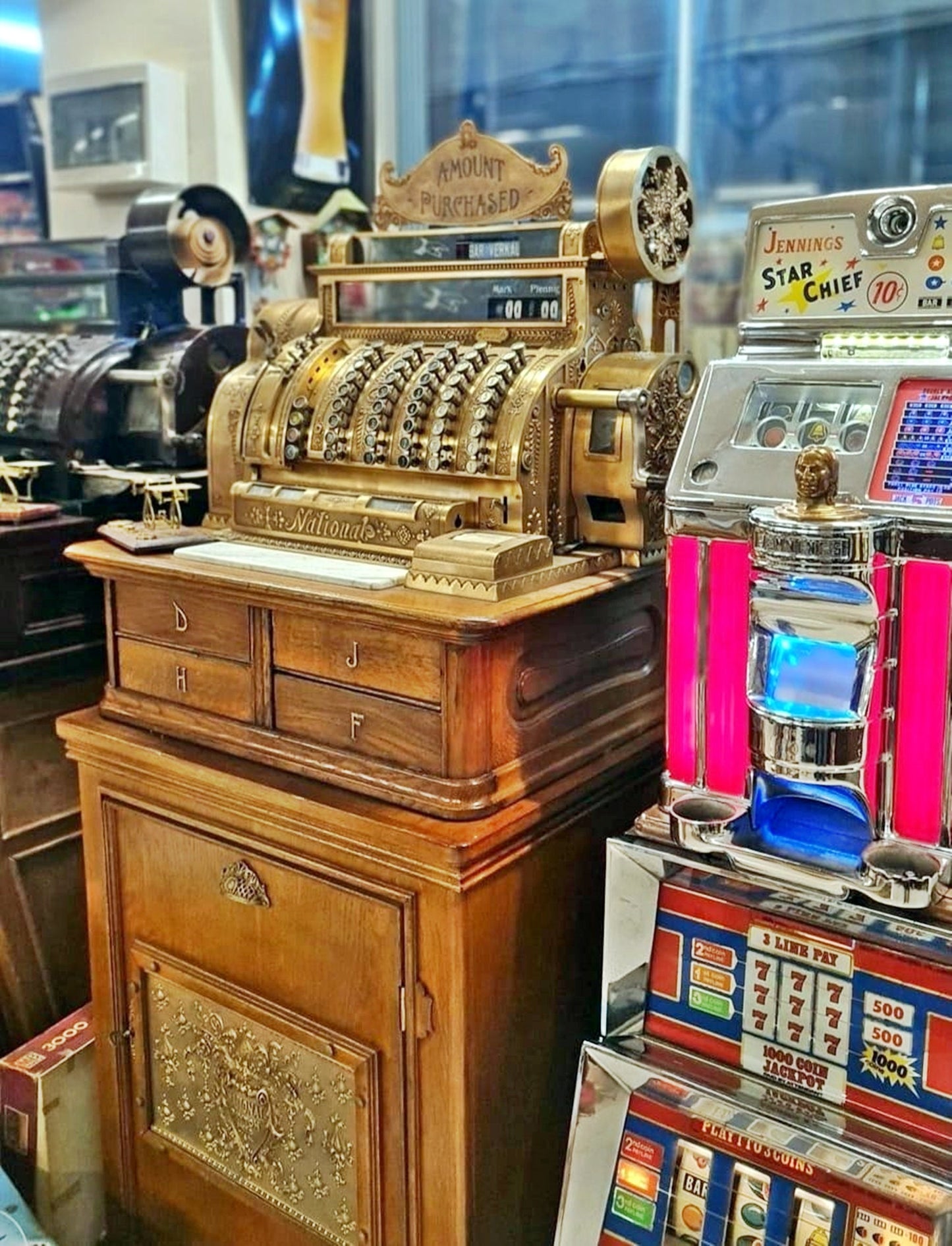 Vintage Special National Cash Register - American Legend Antique - Retro Store Gadget - Classic Retail Decoration