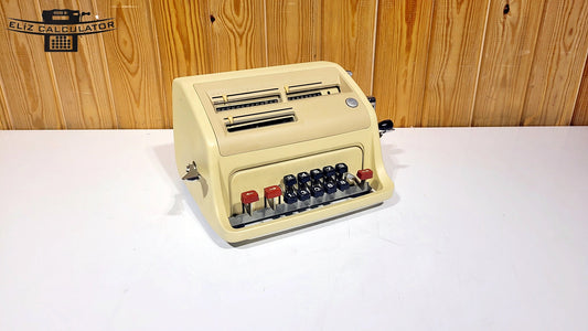 Facit Calculator - 1960s Mechanical Arithmetic Tool - Vintage Office Decor - Retro Desk Accessory - Classic Home Office Style - Antique Gadg
