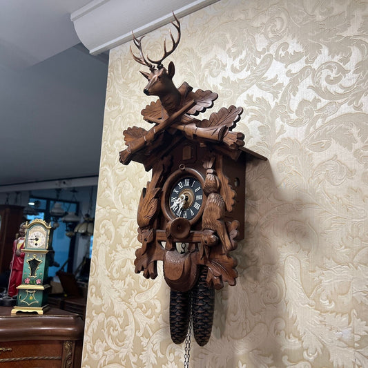 Exquisite Antique German Cuckoo Clock - Weekly Winding - Collector's Edition