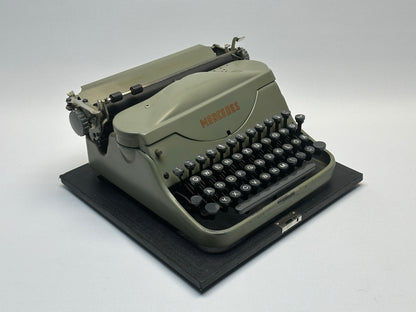 Mercedes Typewriter - Dark Aegean Color with Deep Gunmetal Keyboard- Best Gift