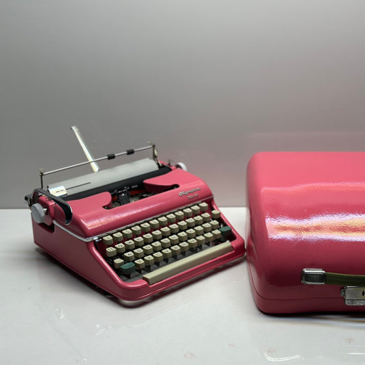 Olympia SM5 Typewriter / Antique  Typewriter,Pink Typewriter,Premium GIFT