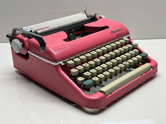 Olympia SM5 Typewriter,Pink Typewriter - The Perfect Gift Choice